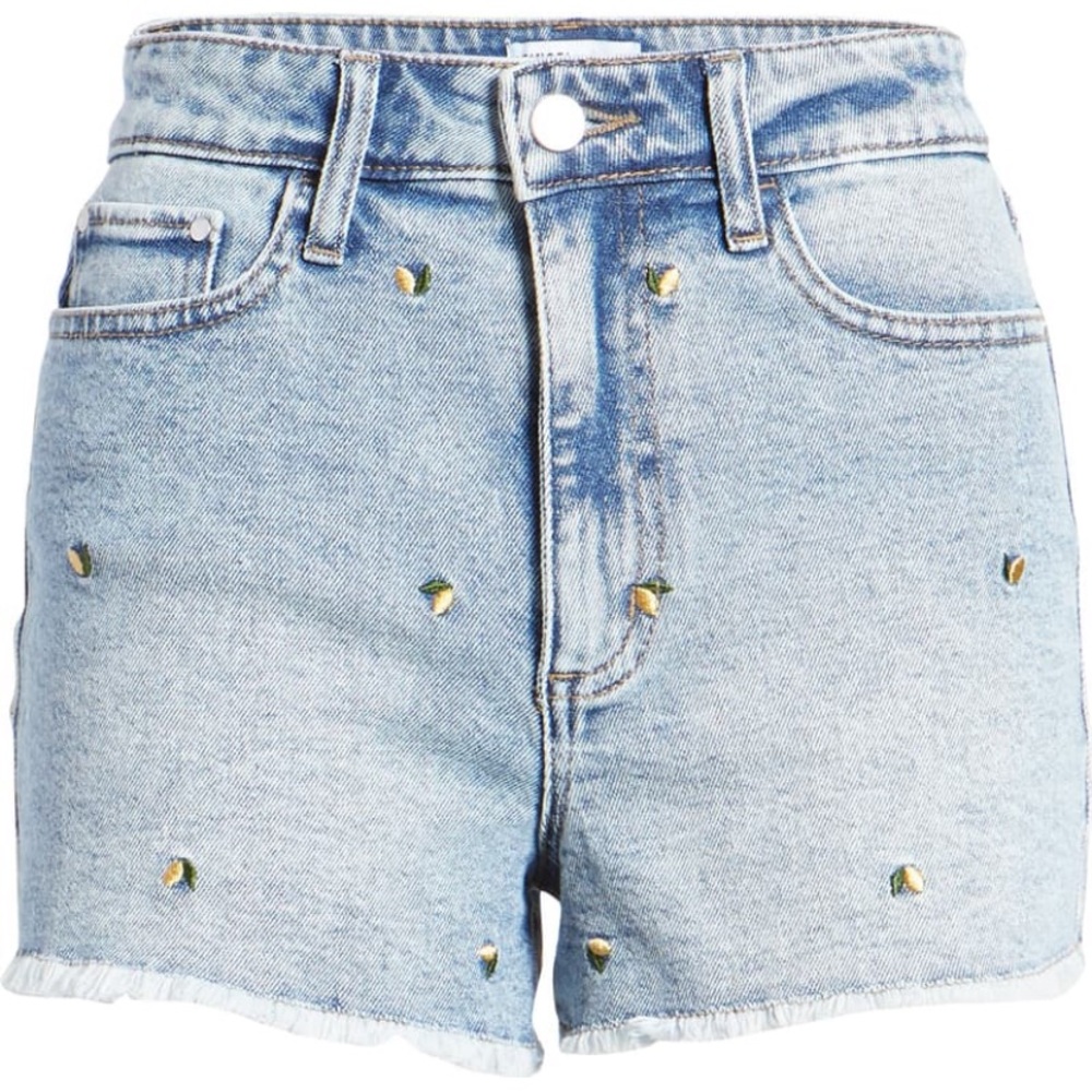 Tinsel Embroidered Cutoff Shorts Size 27